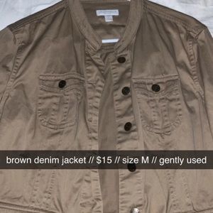 Brown denim jacket